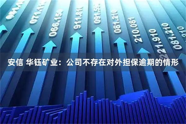 安信 华钰矿业：公司不存在对外担保逾期的情形